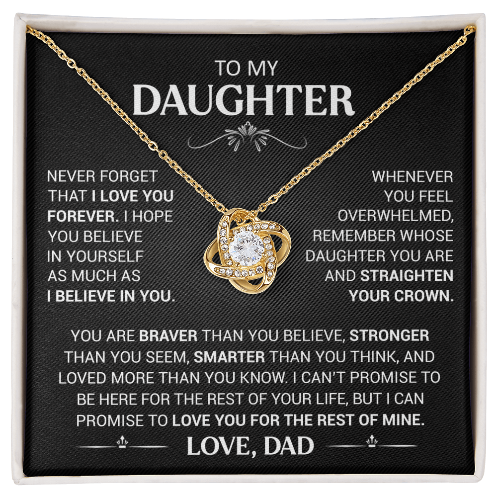 Gift for daughter - Never Forget That I Love You - Necklace