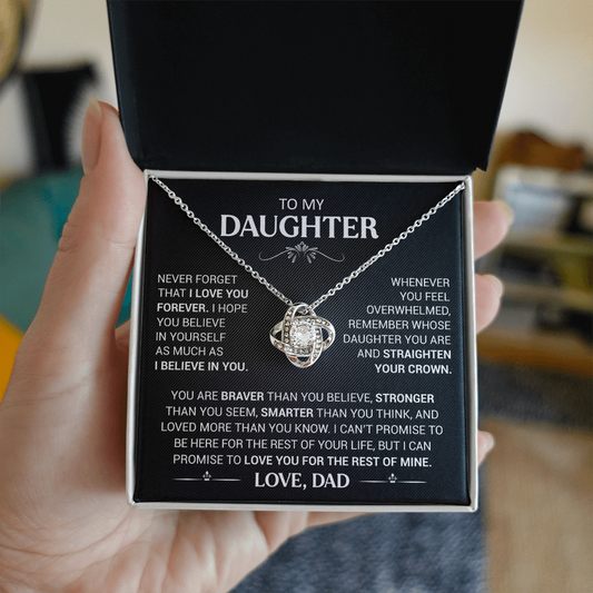 Gift for daughter - Never Forget That I Love You - Necklace