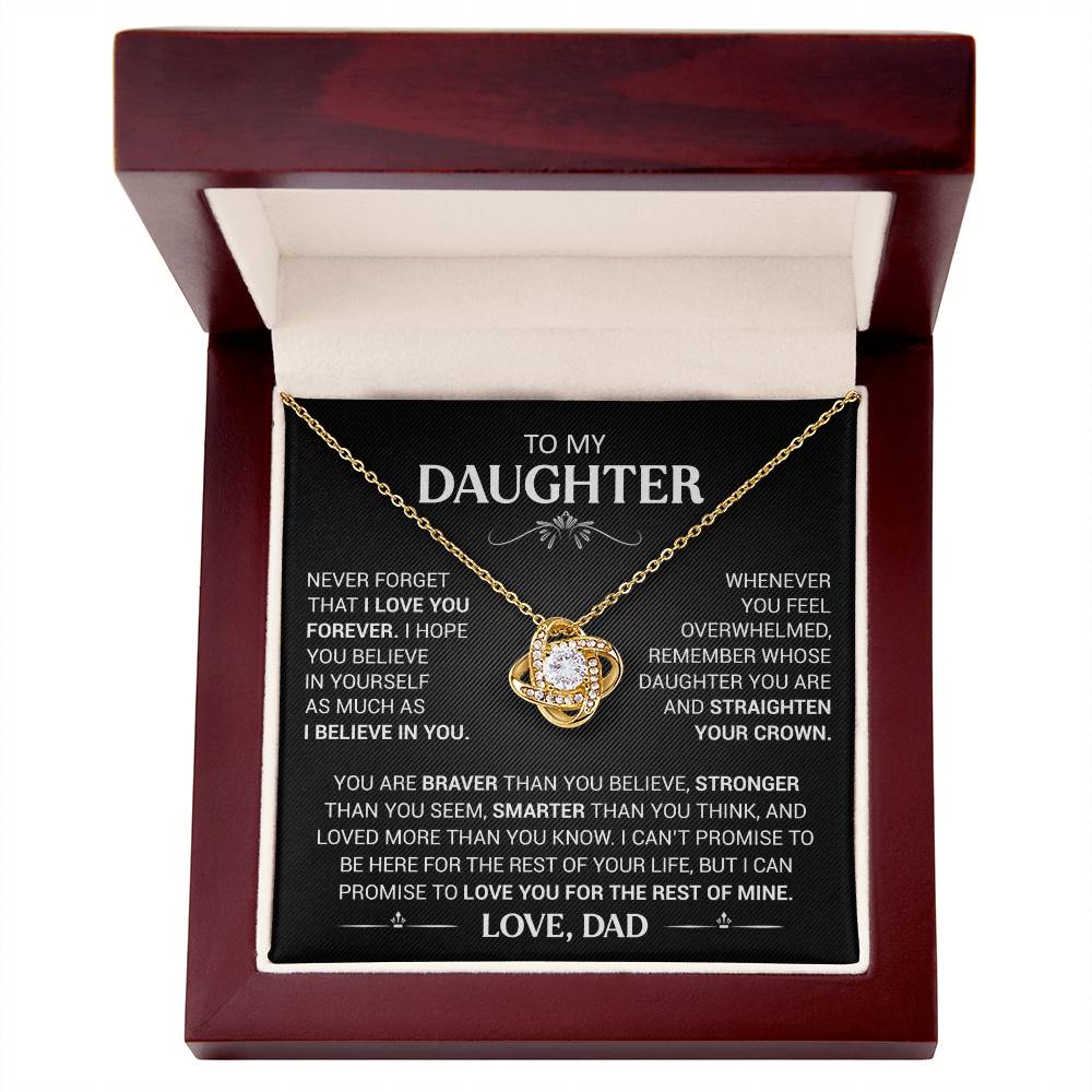 Gift for daughter - Never Forget That I Love You - Necklace