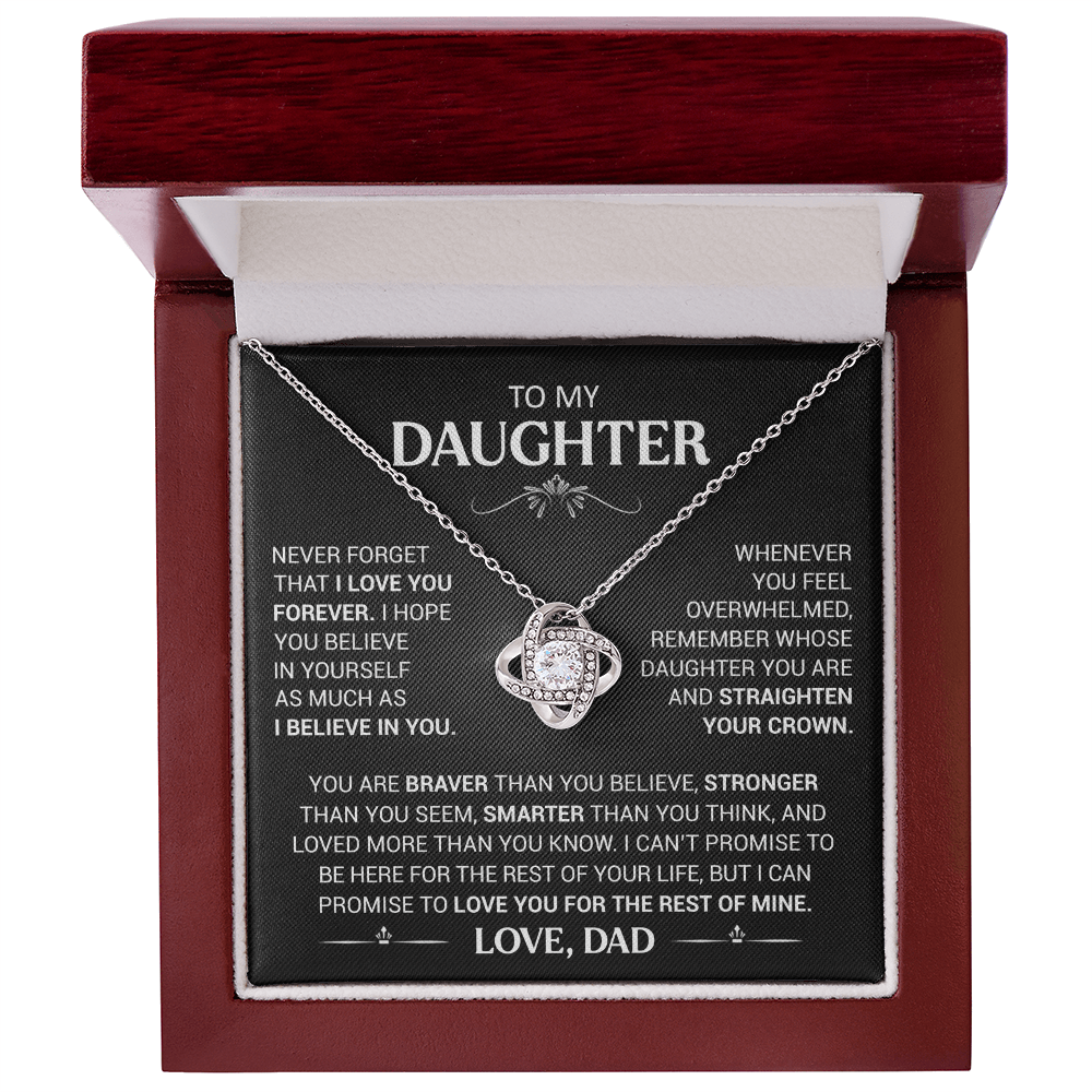 Gift for daughter - Never Forget That I Love You - Necklace