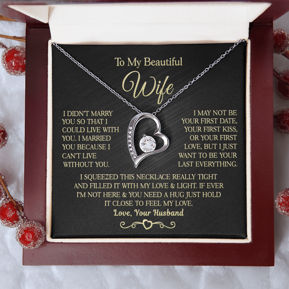 Gift for Wife - I Can't Live Without You - Necklace