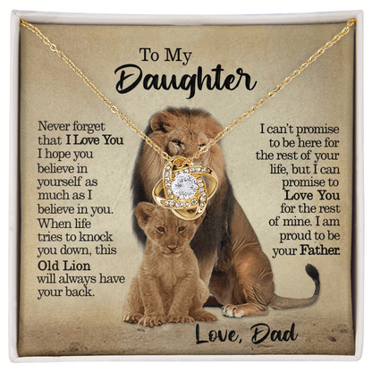 To My Daughter - Proud Of You - Necklace