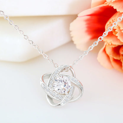 A Mother's Love, Forever Cherished - Elegant Knot Necklace