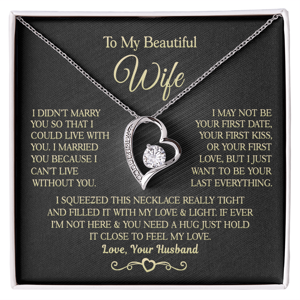 Gift for Wife - I Can't Live Without You - Necklace