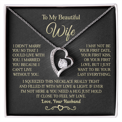 Gift for Wife - I Can't Live Without You - Necklace