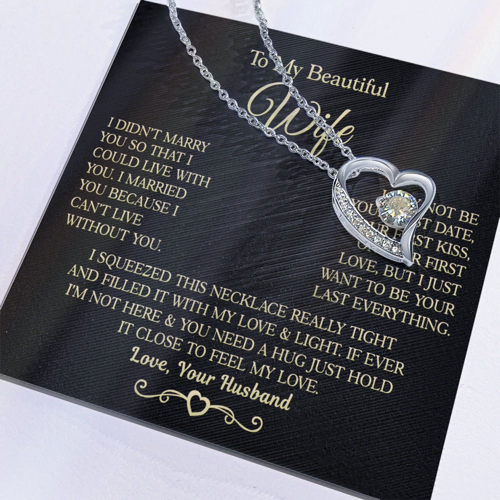 Gift for Wife - I Can't Live Without You - Necklace