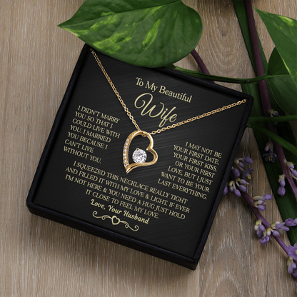 Gift for Wife - I Can't Live Without You - Necklace
