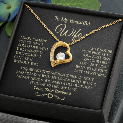 Gift for Wife - I Can't Live Without You - Necklace